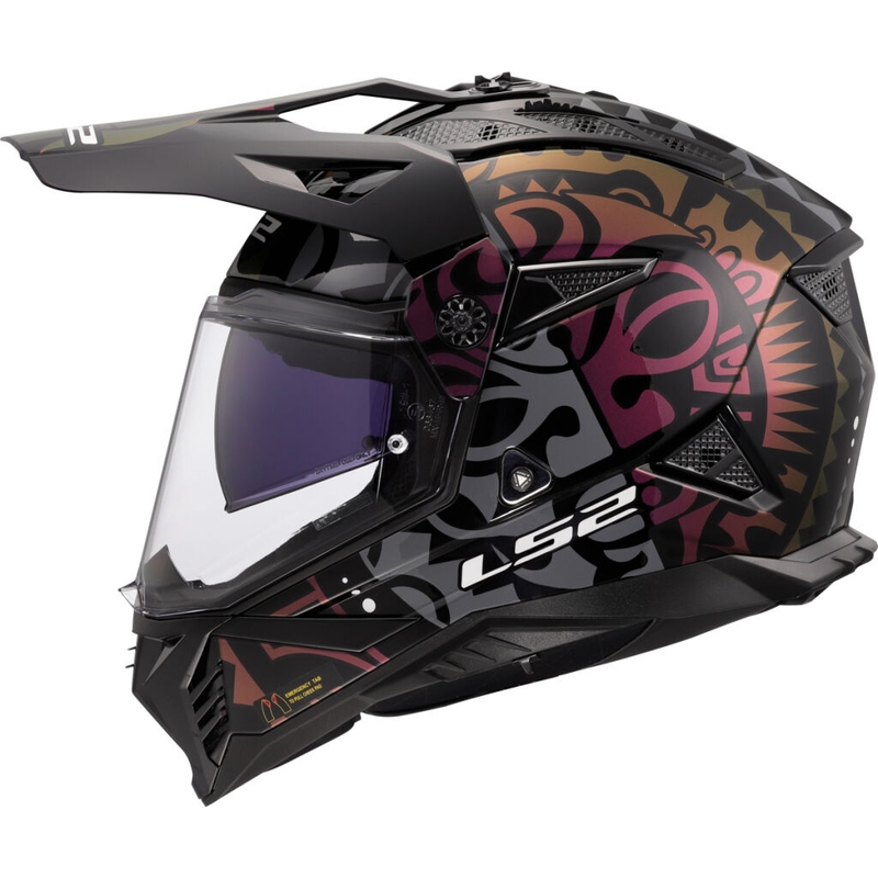 Enduro motorhelm LS2 MX702 Pioneer II Rangi zwart