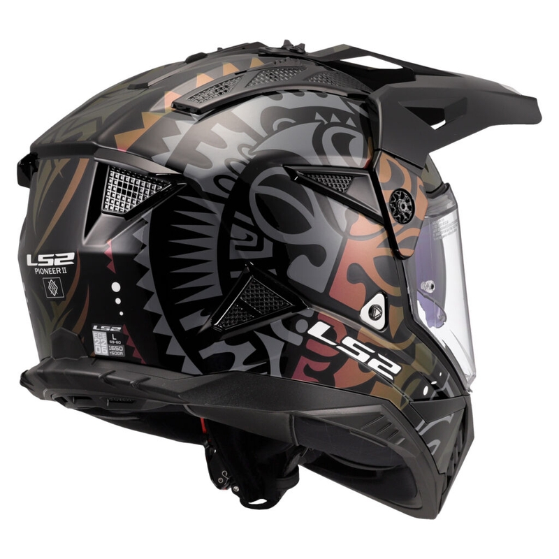 Enduro motorhelm LS2 MX702 Pioneer II Rangi zwart