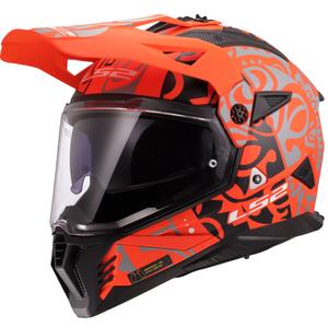 Enduro motorhelm LS2 MX702 Pioneer II Rangi oranje