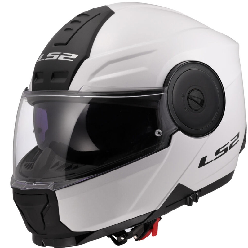 Opklapbare motorhelm LS2 FF902 Scope II Solid wit