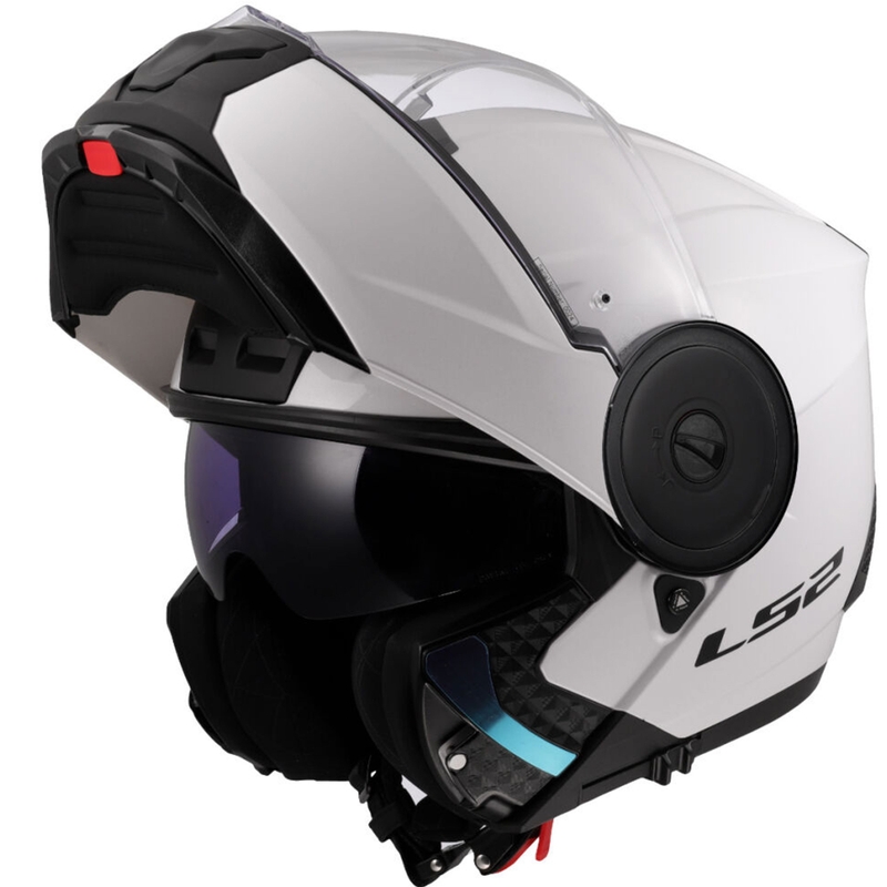 Opklapbare motorhelm LS2 FF902 Scope II Solid wit