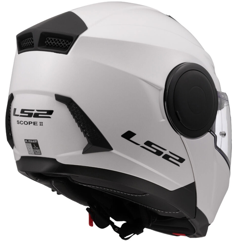 Opklapbare motorhelm LS2 FF902 Scope II Solid wit