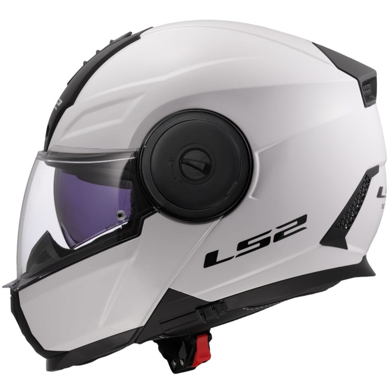 Opklapbare motorhelm LS2 FF902 Scope II Solid wit