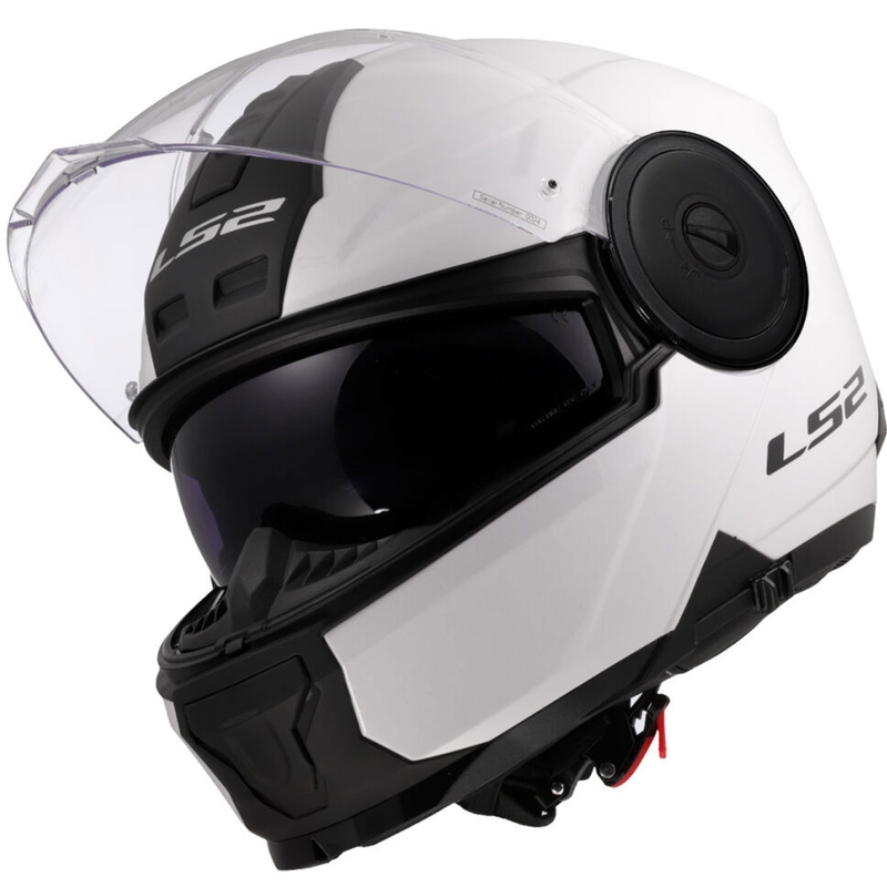 Opklapbare motorhelm LS2 FF902 Scope II Solid wit