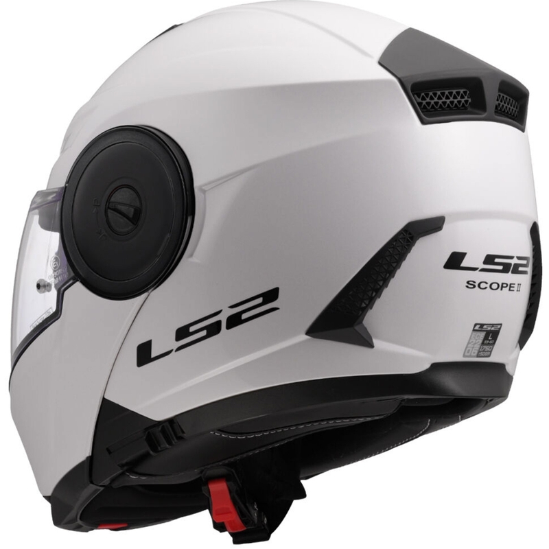 Opklapbare motorhelm LS2 FF902 Scope II Solid wit