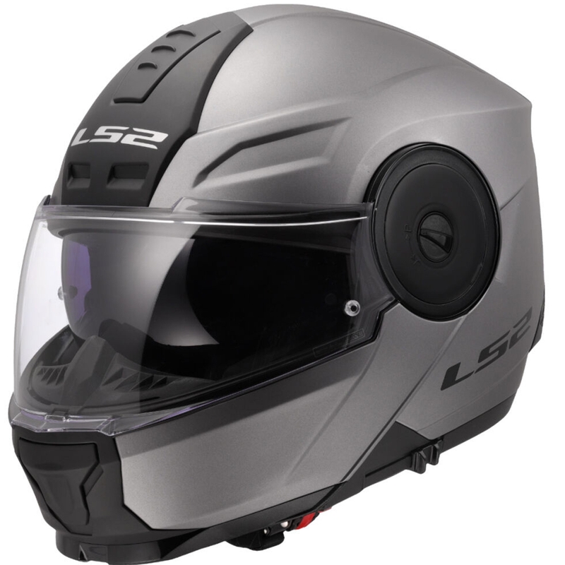 Opklapbare motorhelm LS2 FF902 Scope II Solid mat titanium