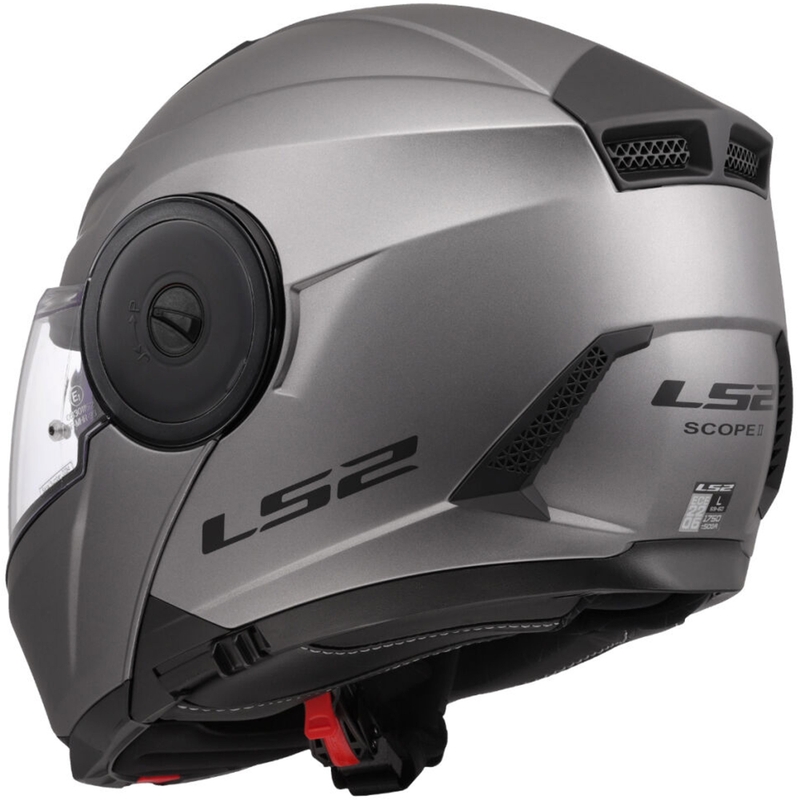 Opklapbare motorhelm LS2 FF902 Scope II Solid mat titanium