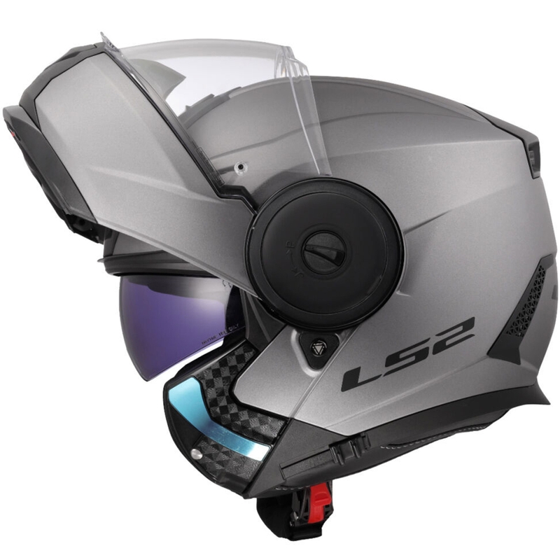 Opklapbare motorhelm LS2 FF902 Scope II Solid mat titanium