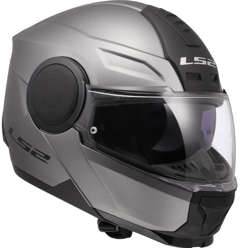 Opklapbare motorhelm LS2 FF902 Scope II Solid mat titanium