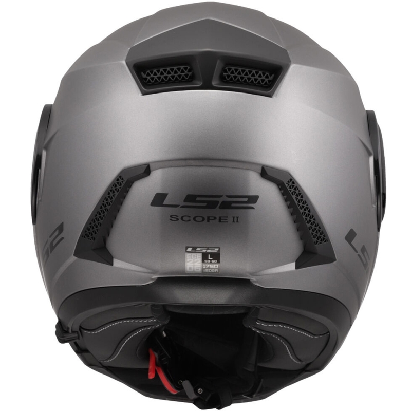 Opklapbare motorhelm LS2 FF902 Scope II Solid mat titanium