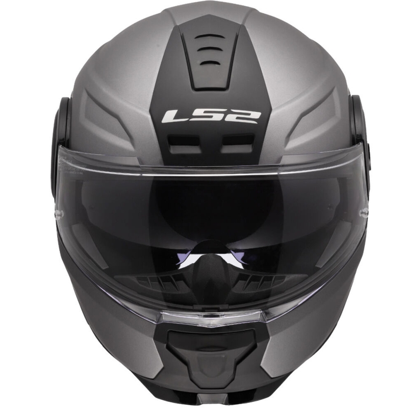 Opklapbare motorhelm LS2 FF902 Scope II Solid mat titanium