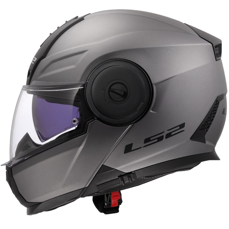 Opklapbare motorhelm LS2 FF902 Scope II Solid mat titanium