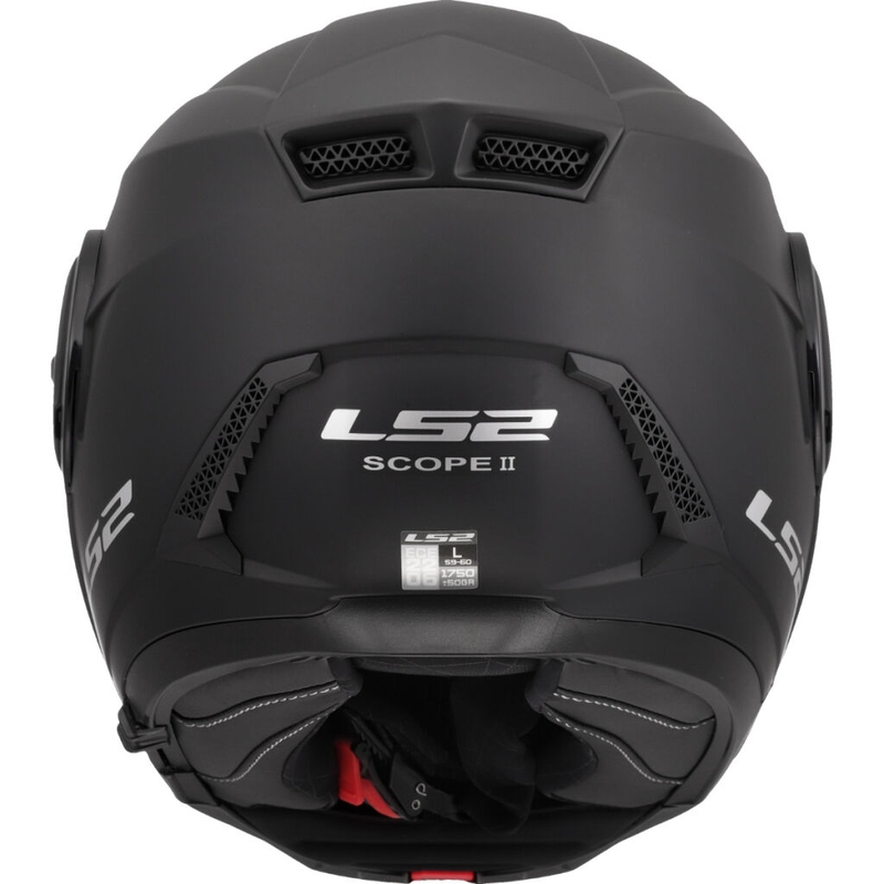 Opklapbare motorhelm LS2 FF902 Scope II Solid matzwart
