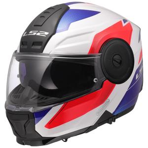 Opklapbare motorhelm LS2 FF902 Scope II Duria wit-blauw-rood