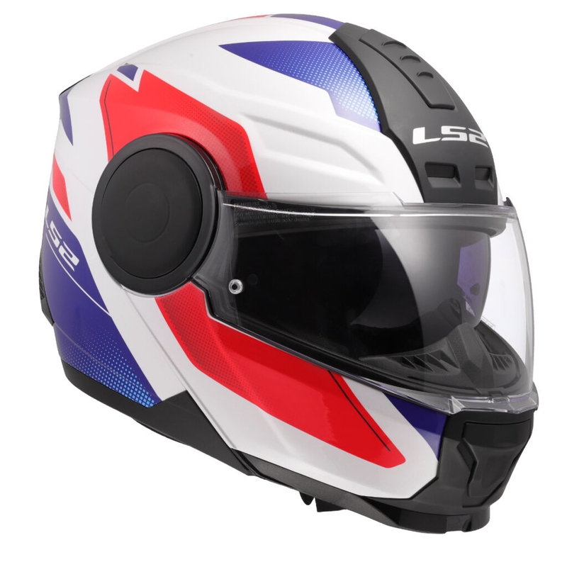Opklapbare motorhelm LS2 FF902 Scope II Duria wit-blauw-rood