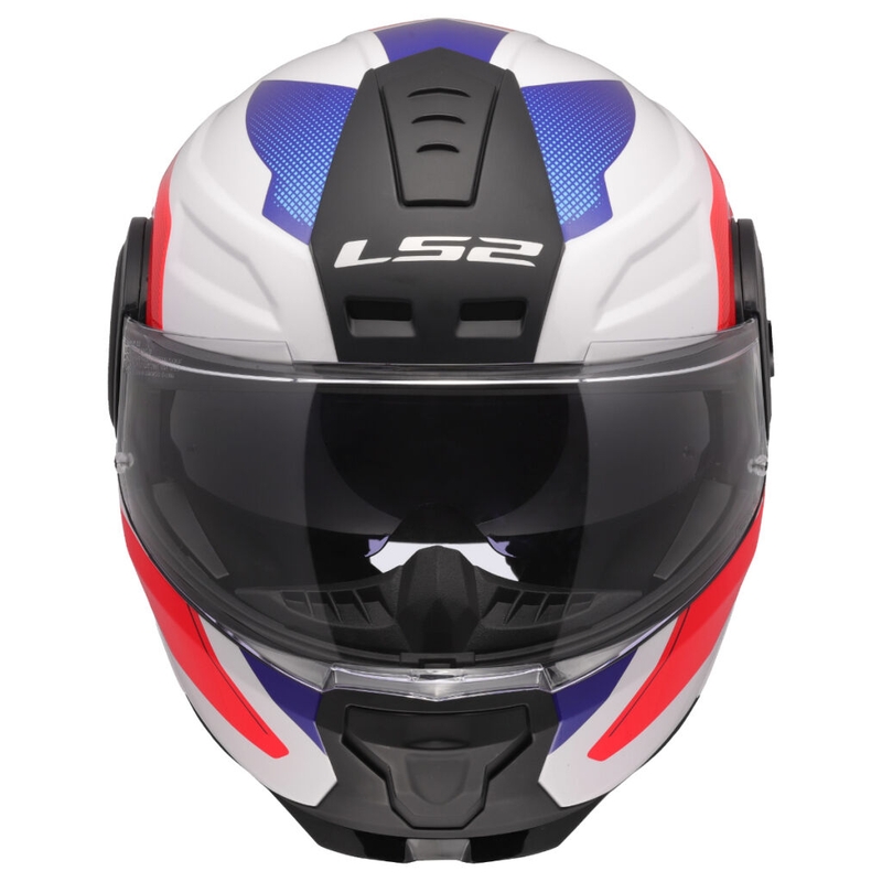 Opklapbare motorhelm LS2 FF902 Scope II Duria wit-blauw-rood