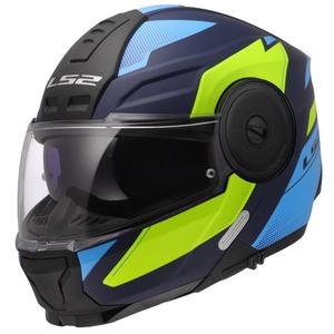 Opklapbare motorhelm LS2 FF902 Scope II Duria blauw-fluogeel