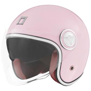 Open motorhelm NOX PREMIUM Heritage pastelroze
