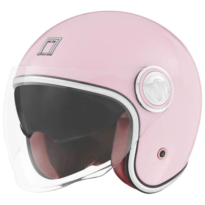 Open motorhelm NOX PREMIUM Heritage pastelroze