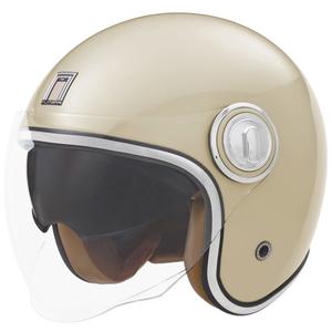 Open motorhelm NOX PREMIUM Heritage crème wit