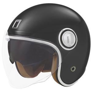 Open motorhelm NOX PREMIUM Heritage matzwart