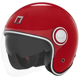 Open motorhelm NOX PREMIUM Heritage rood