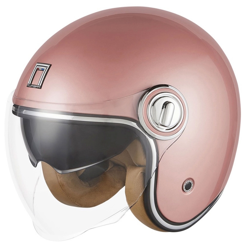 Open motorhelm NOX PREMIUM Heritage roze goud