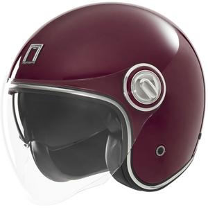 NOX PREMIUM Heritage nyitott motorkerékpár sisak bordó