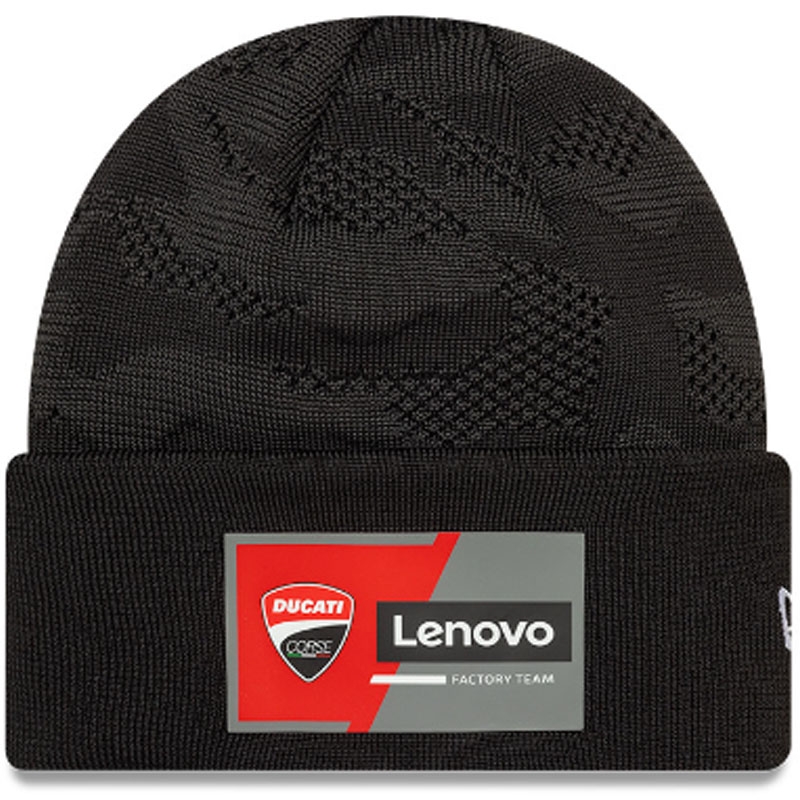 Team Brede Manchetten Gebreide Ducati Cap Zwart