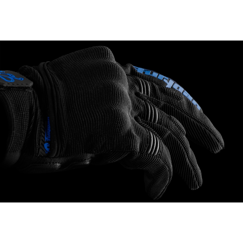 Furygan Jet D3O Evo motorhandschoenen zwart-blauw