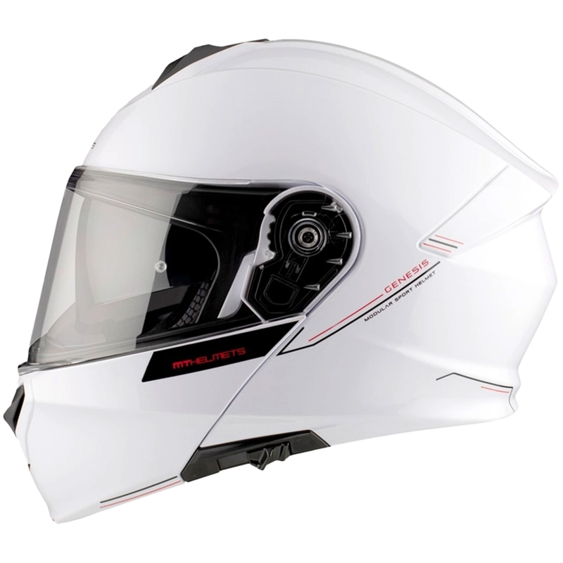 MT Genesis SV Solid A0 motorhelm wit glans