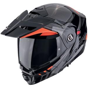 Opklapbare motorhelm Scorpion ADX-2 LEWIS zwart-rood