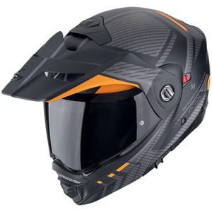 Opklapbare motorhelm Scorpion ADX-2 LEWIS mat zwart-oranje