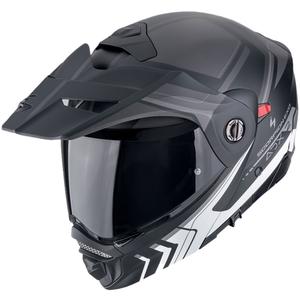 Opklapbare motorhelm Scorpion ADX-2 LEWIS mat zwart-zilver