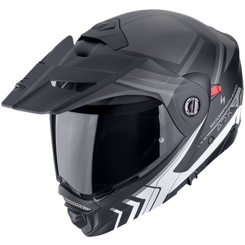 Scorpion ADX-2 LEWIS opklapbare motorhelm matzwart-zilver