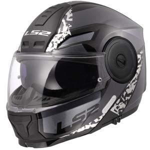 Opklapbare motorhelm LS2 FF902 Scope II Oxyd zwart-titanium