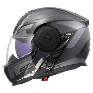 Opklapbare motorhelm LS2 FF902 Scope II Oxyd zwart-titanium