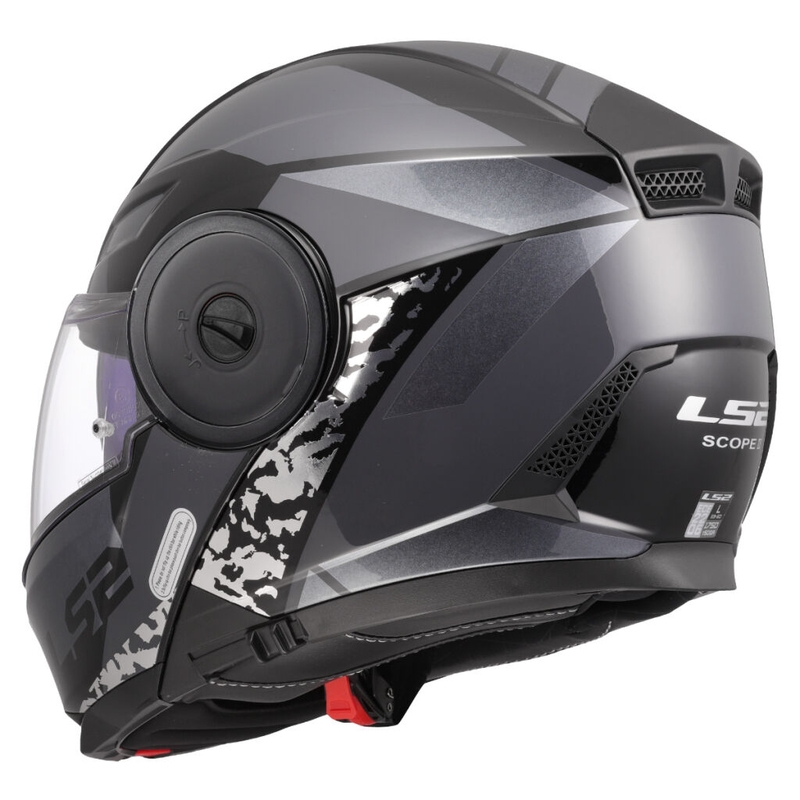 Opklapbare motorhelm LS2 FF902 Scope II Oxyd zwart-titanium