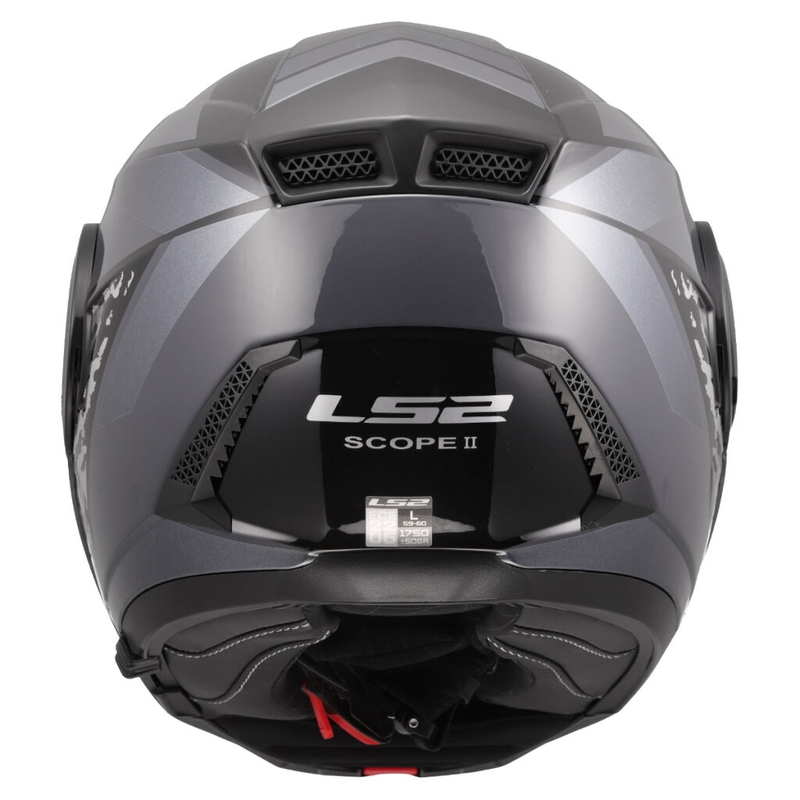 Opklapbare motorhelm LS2 FF902 Scope II Oxyd zwart-titanium