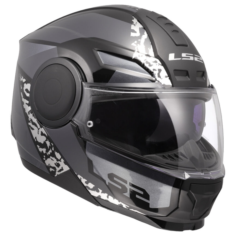 Opklapbare motorhelm LS2 FF902 Scope II Oxyd zwart-titanium