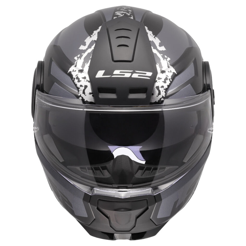 Opklapbare motorhelm LS2 FF902 Scope II Oxyd zwart-titanium