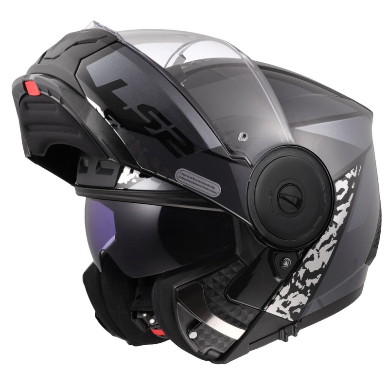 Opklapbare motorhelm LS2 FF902 Scope II Oxyd zwart-titanium
