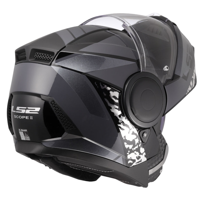 Opklapbare motorhelm LS2 FF902 Scope II Oxyd zwart-titanium