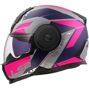 Opklapbare motorhelm LS2 FF902 Scope II Oxyd grijs-blauw-paars