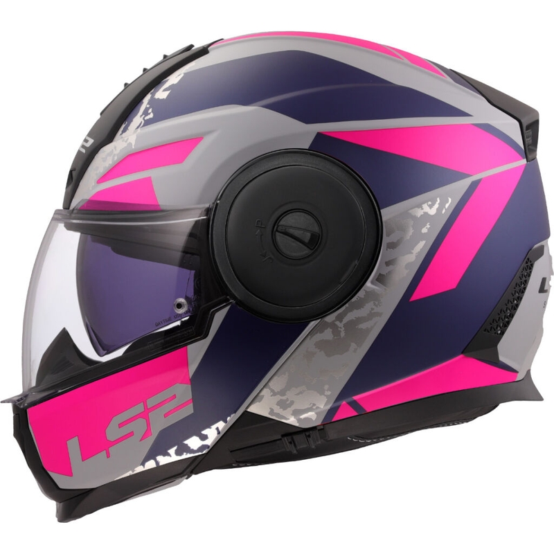 Opklapbare motorhelm LS2 FF902 Scope II Oxyd grijs-blauw-paars