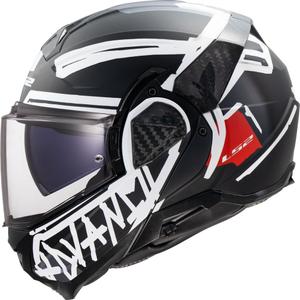 Opklapbare motorhelm LS2 FF910 Advant II Tape zwart