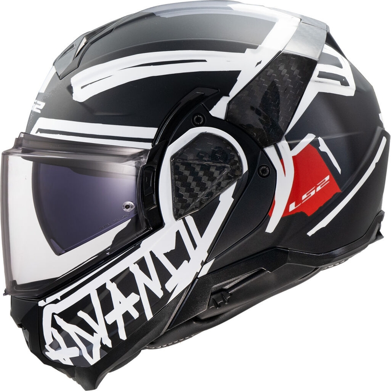 Opklapbare motorhelm LS2 FF910 Advant II Tape zwart