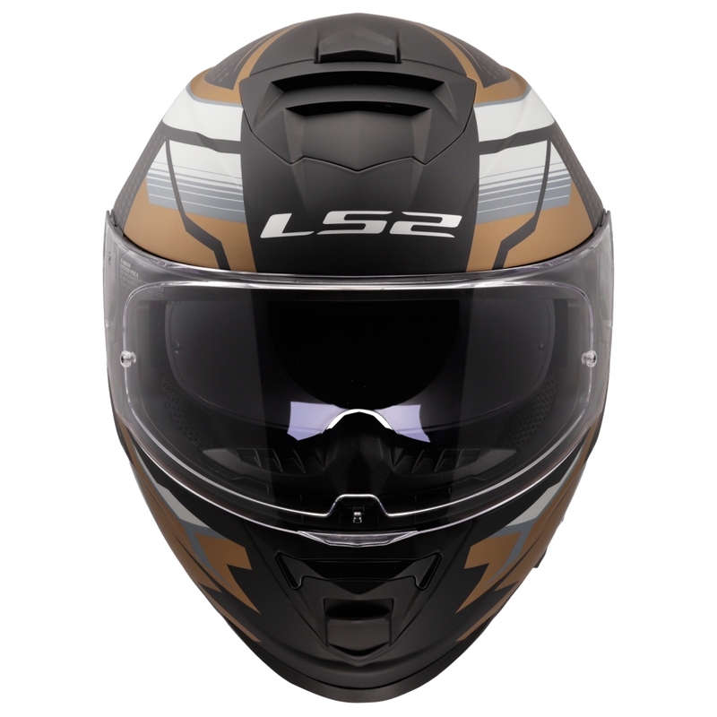 LS2 FF800 Storm II Tracker integraal motorhelm zwart-goud