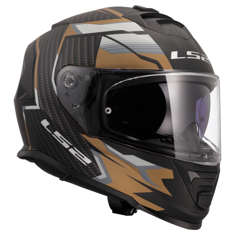 LS2 FF800 Storm II Tracker integraal motorhelm zwart-goud