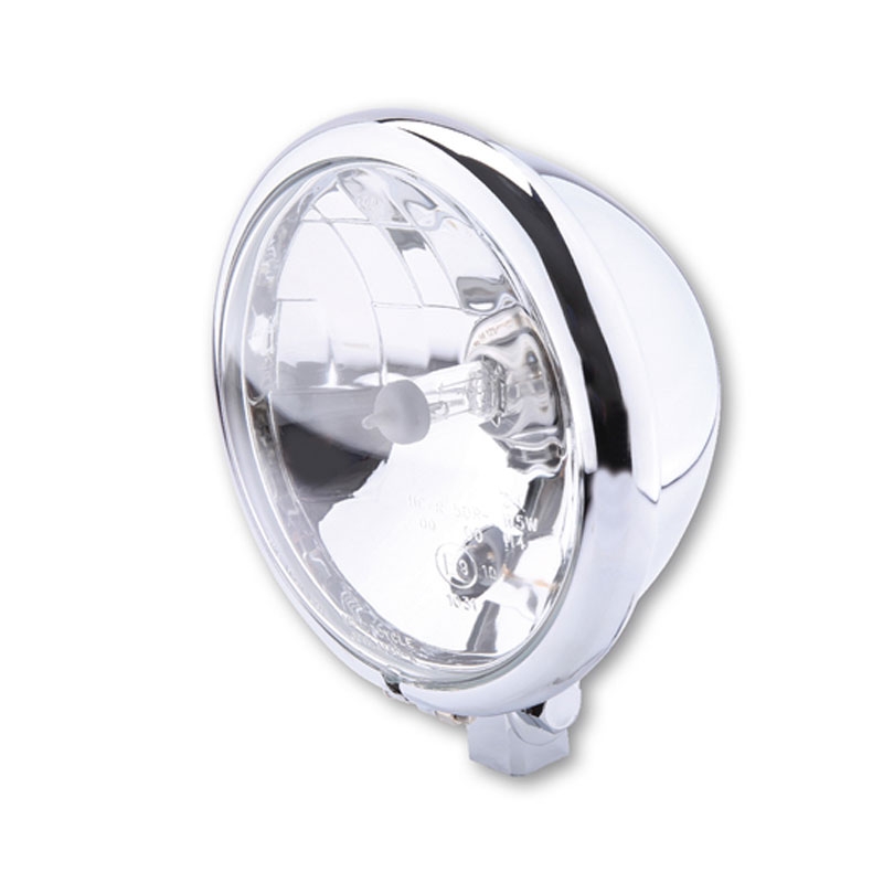 Highsider Smart Bates Style 5 3/4 inch helder glazen chromen koplamp